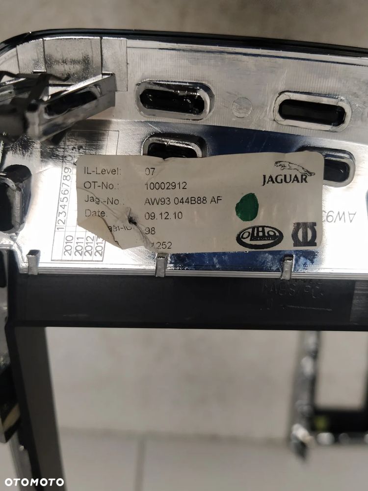JAGUAR XJ X351 LISTWA OZDOBNA RAMKA TUNEL ŚRODKOWY DEKOR LEWARKA SKRZYNI BIEGÓW RAMKA CHROM DEKOR RADIA RADIO KOMPLET ORYGINAŁ - 8