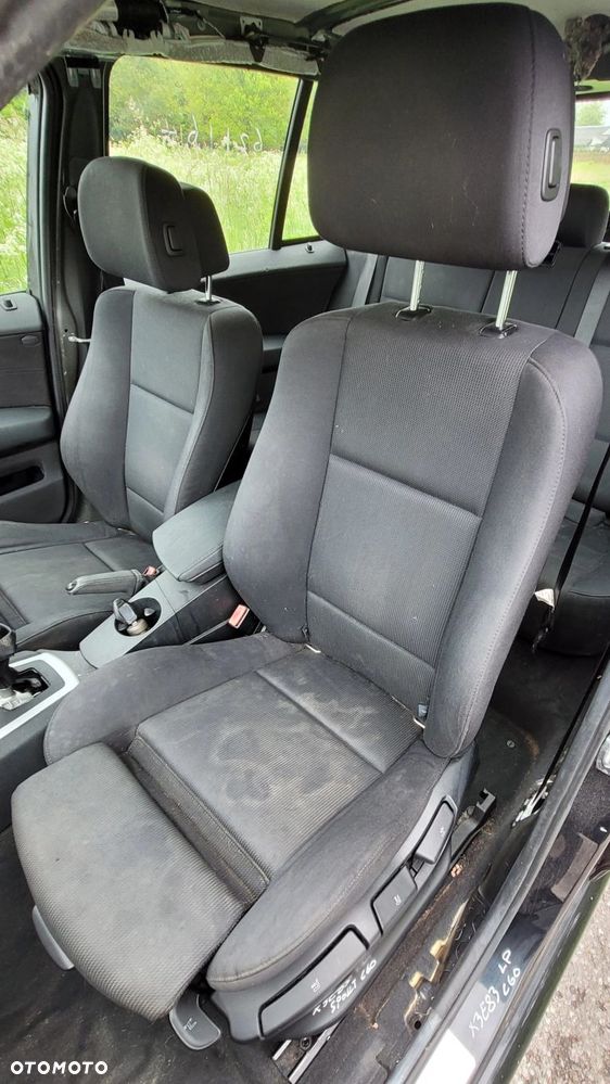 FOTEL LEWY PRAWY PRZÓD PRZDNI KOMPLET BMW X3 E83 SPORT MATERIAŁOWE C60 - 1