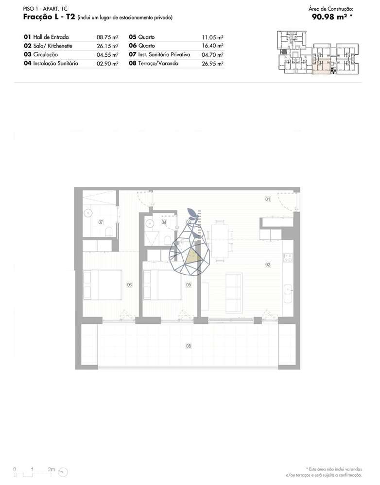 Apartamentos exclusivos em construção T2 , T2 duplex e T3 com piscina - Grande imagem: 4/27