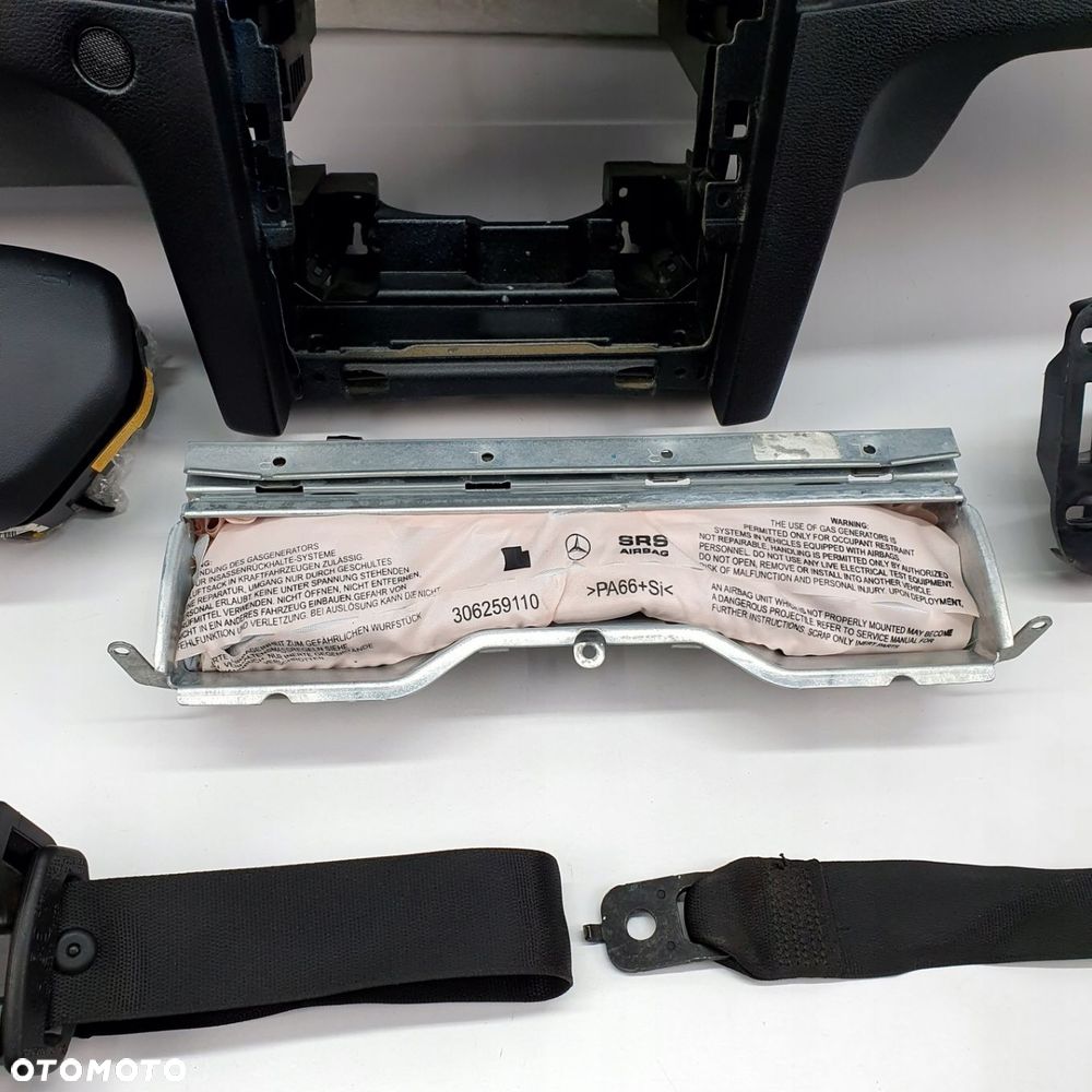 MERCEDES E KLASA W207 DESKA ROZDZIELCZA KONSOLA KOKPIT PULPIT PODUSZKI AIRBAG AIR BAG PASY KIT SET - 6
