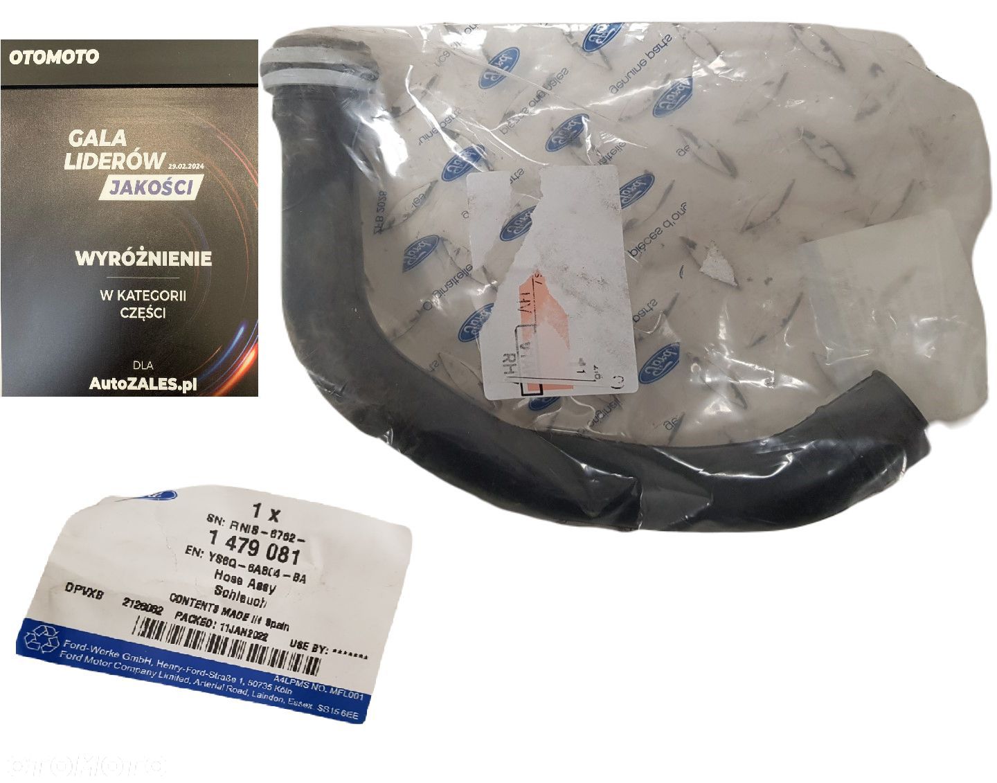 FABRYCZNIE NOWA ORYGINALNA RURA WĄZ PRZEWÓD ODMY FORD FOCUS MK1 97-04 1.8 Y86Q-6A804-BA - 1