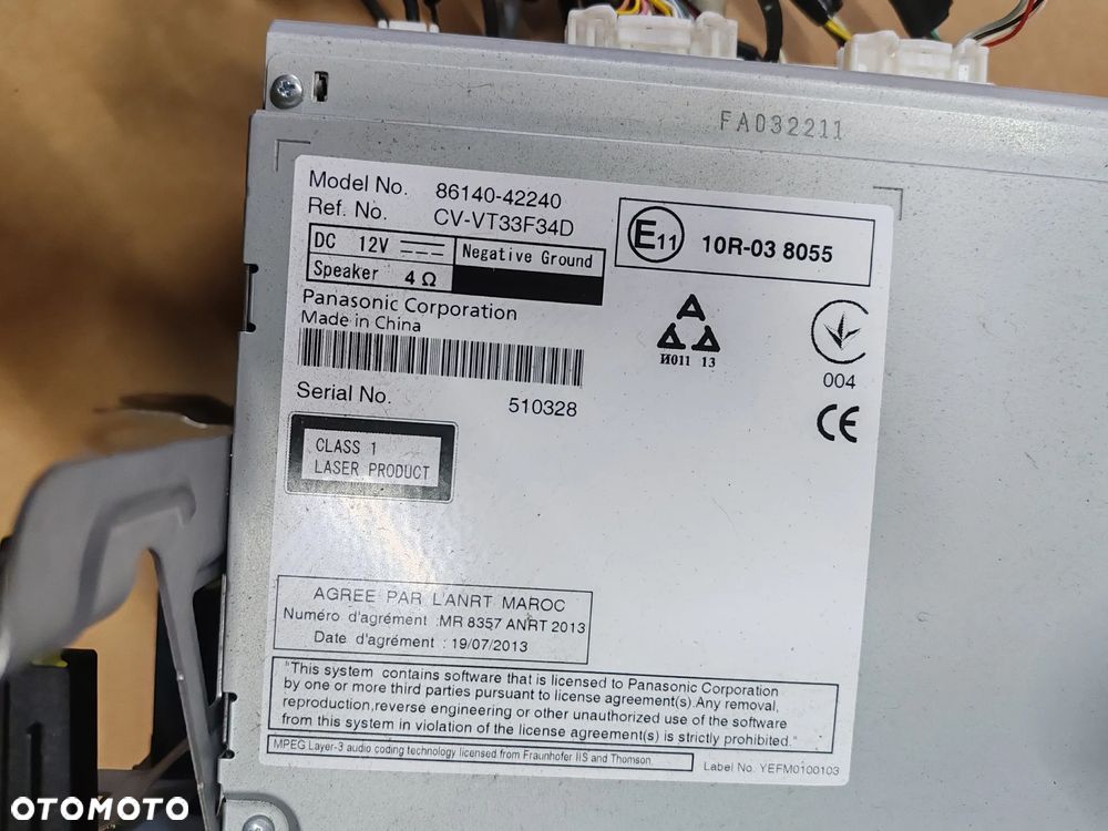 Nawigacja radio oryginalne 86140-42240 Toyota RAV-4 IV 12-15 - 5