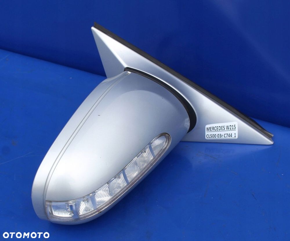 Lusterko prawe fotochrom 710 PIN OE Mercedes W215 C215 CL C744 Lift Anglik - 1