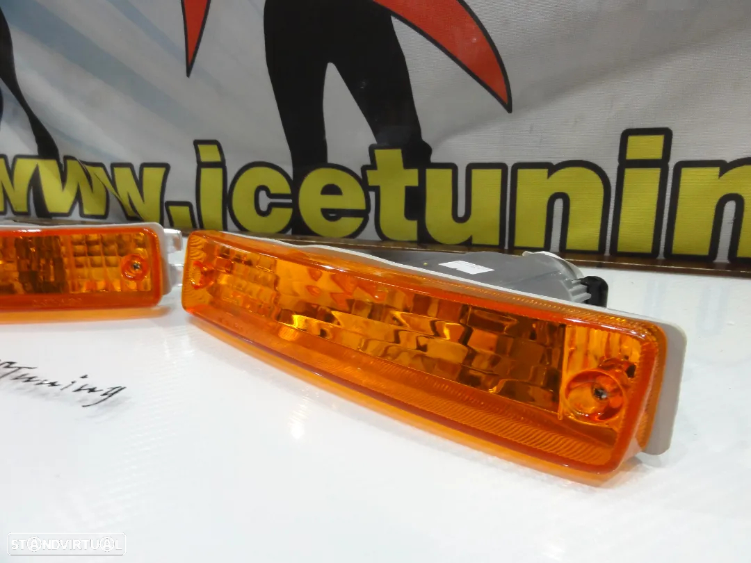 Farolins / farois / Pisca frontal Honda Civic 90-91, Honda CRX 90-91 fundo Laranja EURO look - 7