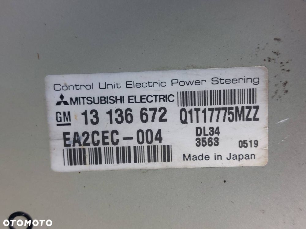 WSPOMAGANIE ELEKTRYCZNE OPEL CORSA C COMBO C 13136672 13136675 - 2