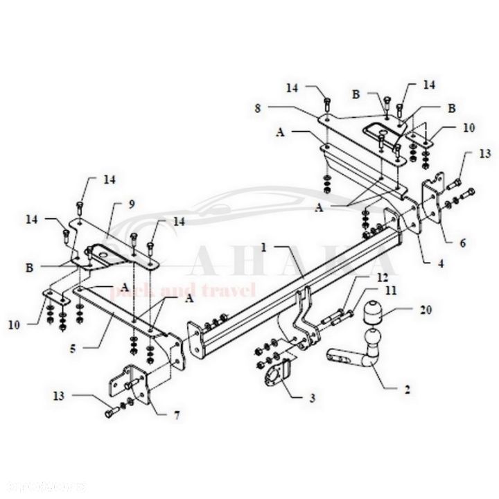 Hak Holowniczy Odkręcany Do Honda Civic (3 Drzwi) 2001-2007 - 3