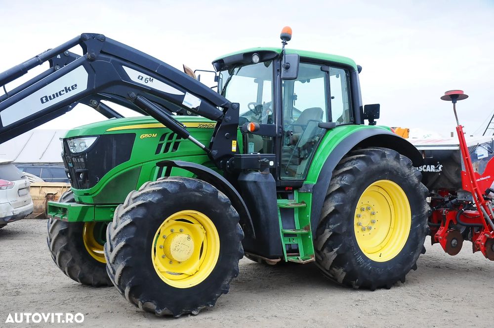 John Deere 6150M Tractor cu incarcator frontal lame si cupa - 2