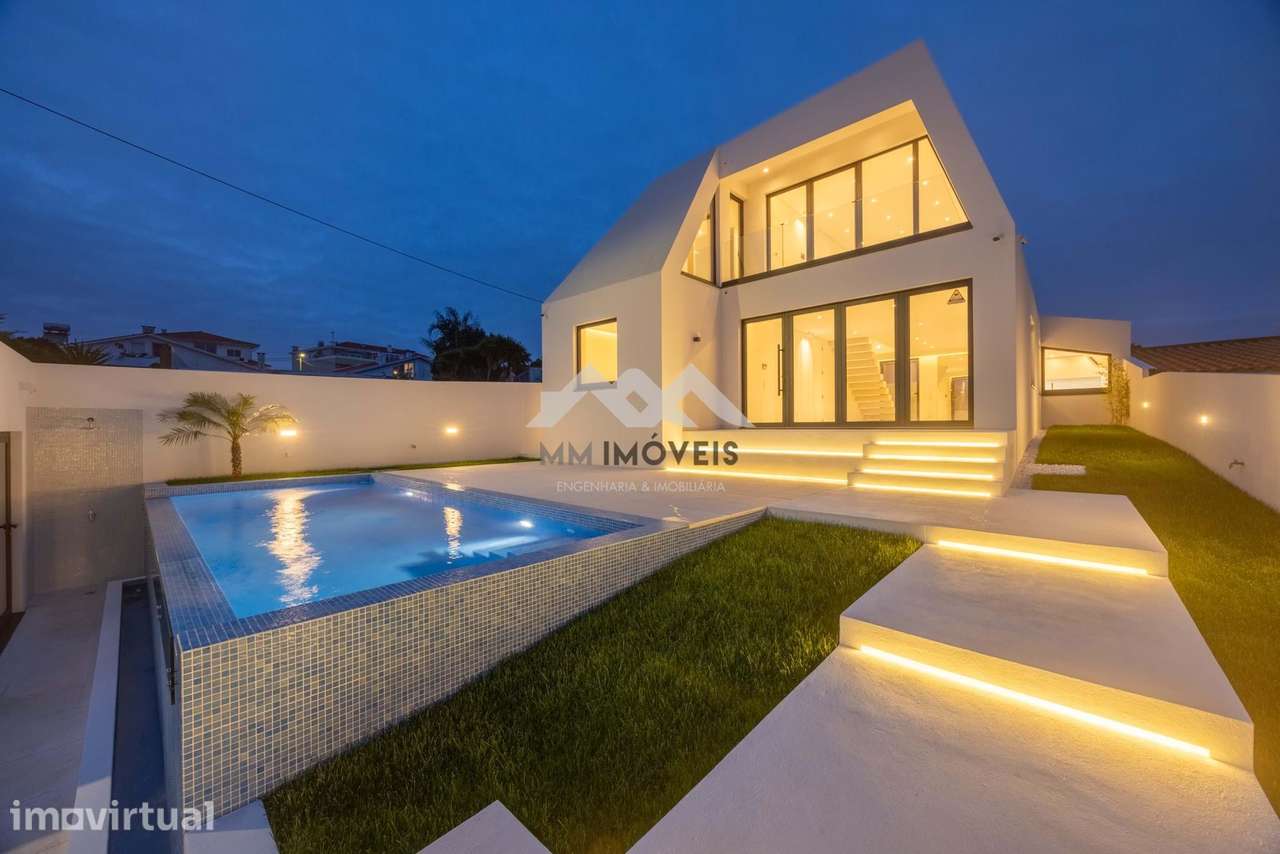 Moradia T3+1 | Francelos | NOVA | Piscina | Luxo | 4 Frentes | Jardim - Grande imagem: 2/9