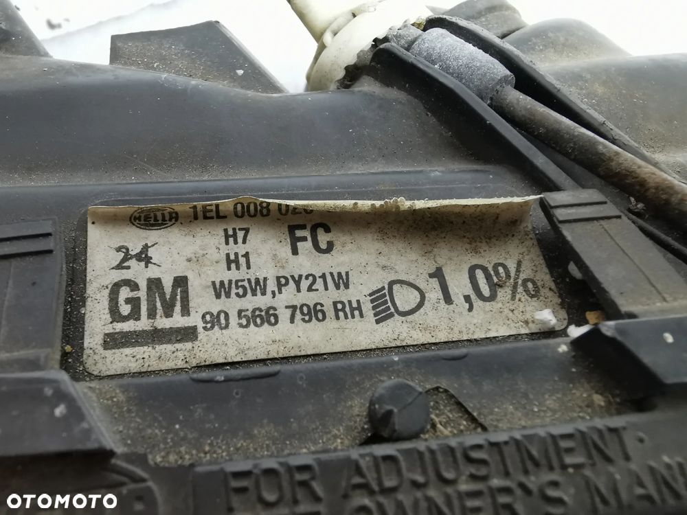 Opel Omega B Lampa prawy przód przednia prawa EUROPA - 9