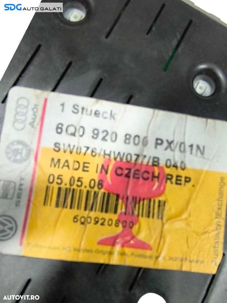 Ceas Ceasuri Cluster Instrumente Bord Volkswagen Polo 9N 2002 - 2008 Cod 6Q0920800 [LR1356] - 6