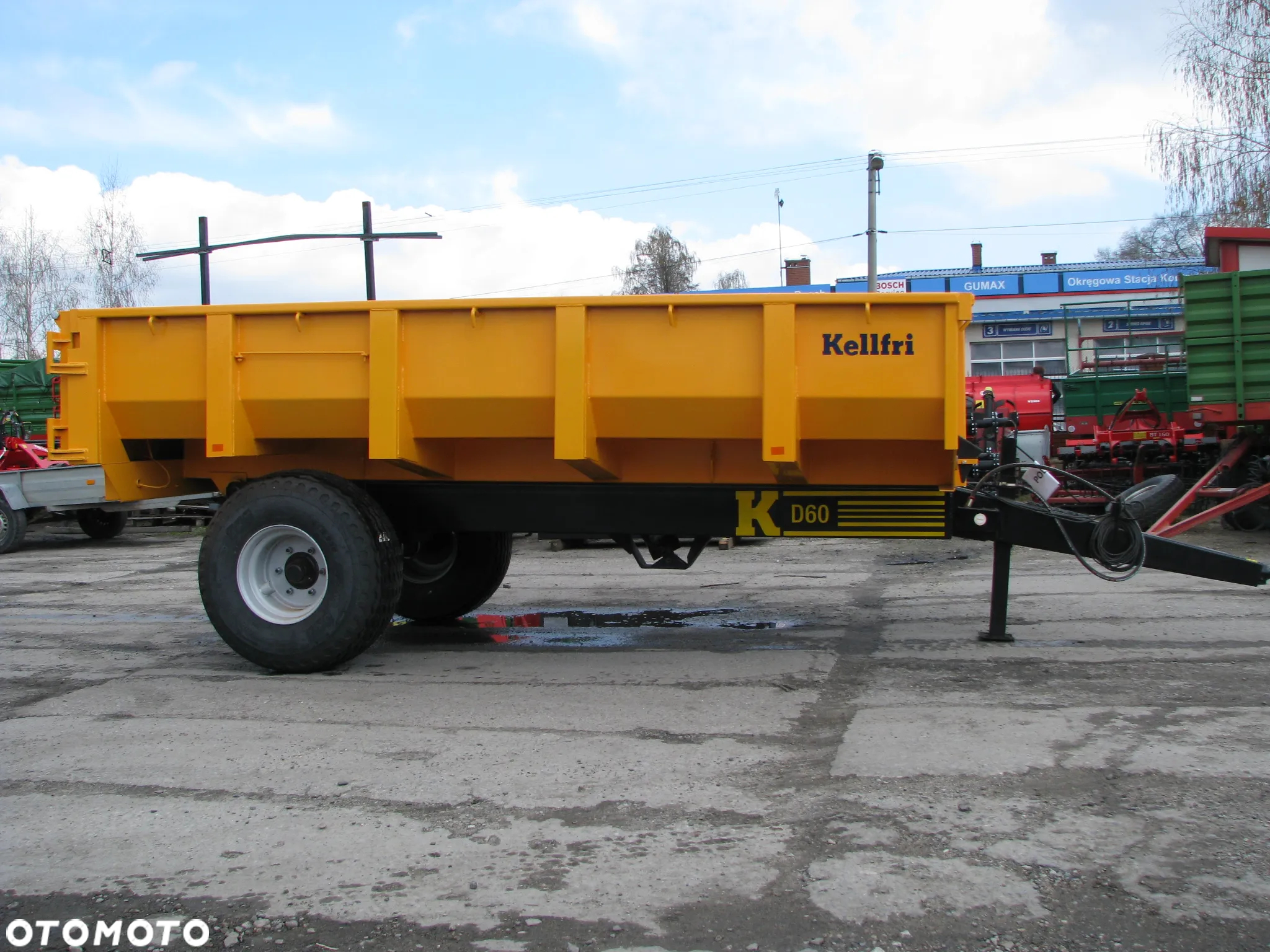 Inny Przyczepa budowlana KELLFRI - 6-9-Ton skorupowa - wywrot do tyłu - 17