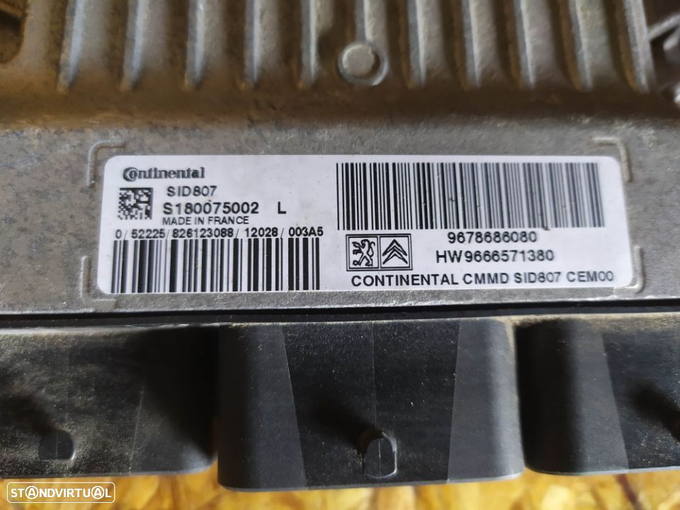 KIT IMOBILIZADOR (CENTRALINA BSI CHIP ANEL CHAVE) PEUGEOT 3008 1.6HDI - 3