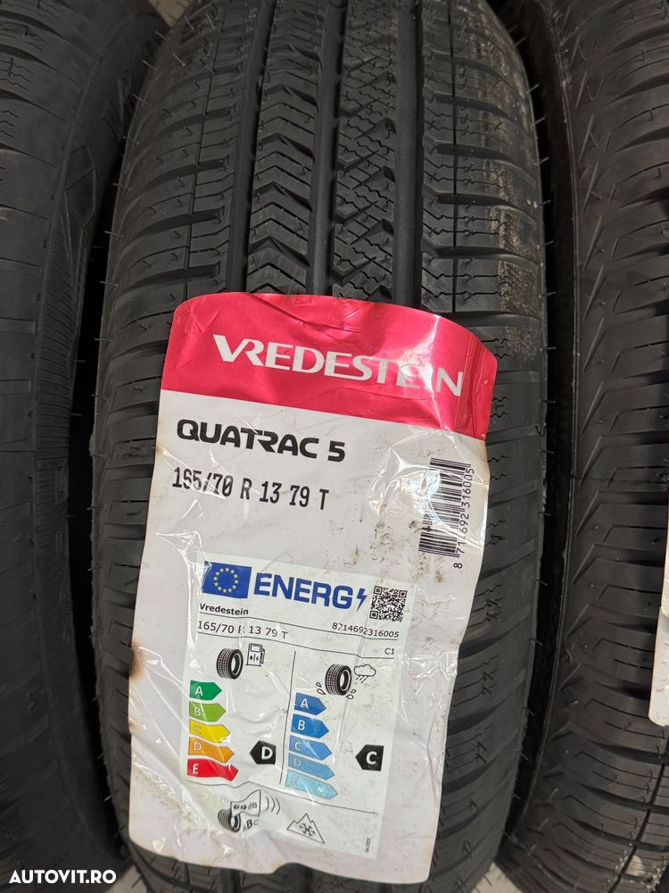 Vând 4 anvelope 165/70/13 vredestein allseason noi - 2