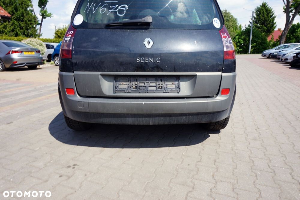 ZDERZAK TYLNY SCENIC II PH1 NV676  CZARNY RENAULT 2004-2006 - 1
