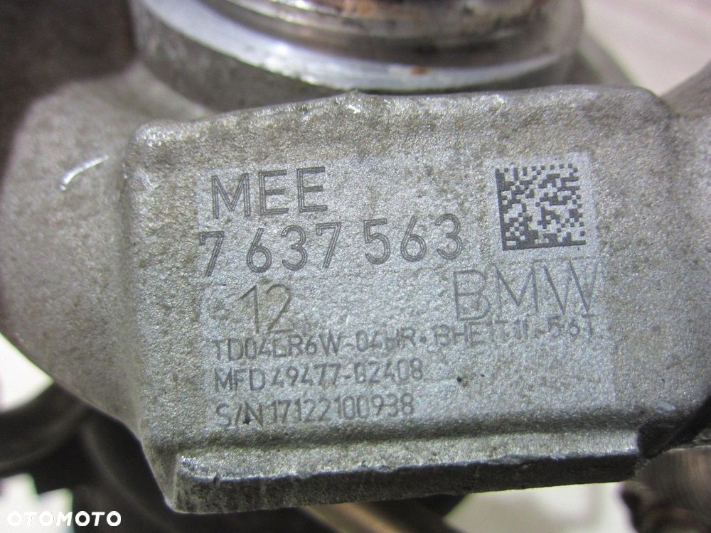 BMW X3 G01 X4 F30 G30 B46 11658631891 TURBOSPRĘŻARKA TURBINA 7637563 TURBO - 11