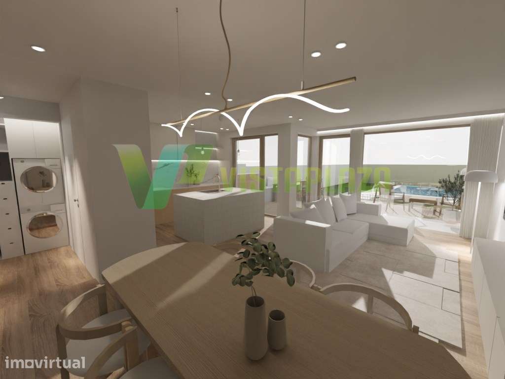 Terreno com projeto aprovado para construção de moradia T3 com pisc... - Grande imagem: 4/29