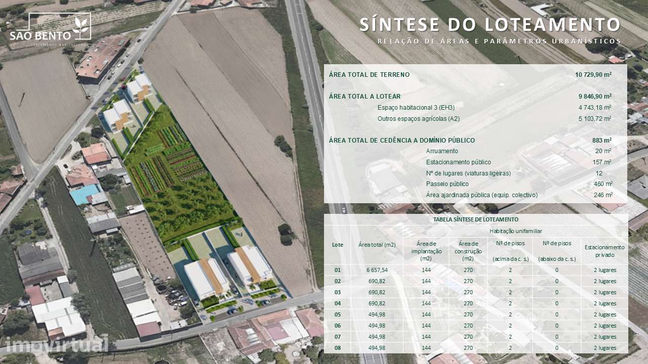 Terreno para loteamento - 8 moradias (10 min de Aveiro) - Grande imagem: 5/7
