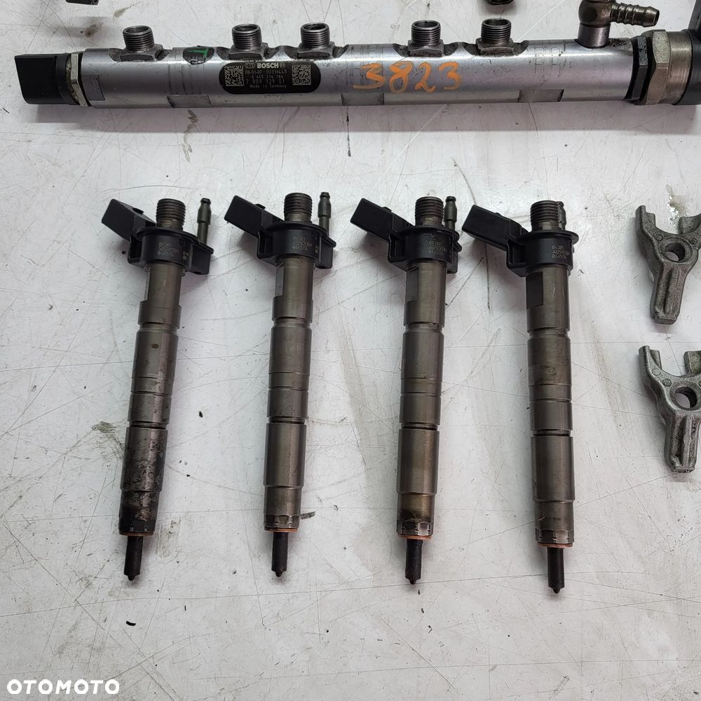 BMW 5 E60 N47 UKŁAD PALIWOWY POMPA LISTWA WTRYSKI PRZEWODY 7807495 7809129 7797877 - 4