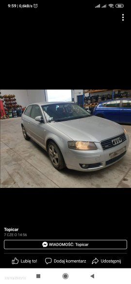 Audi A3 02- 8P Silnik 2,0TDI OZN.BKD Skrzynia manualna GRF Lkier Kod. LY7W CZĘŚCI - 1