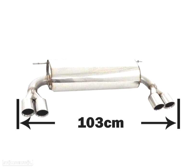 PANELA ESCAPE DEPORTIVA BMW F30 F31 320 316 LOOK M DUPLA SAÍDA - 2