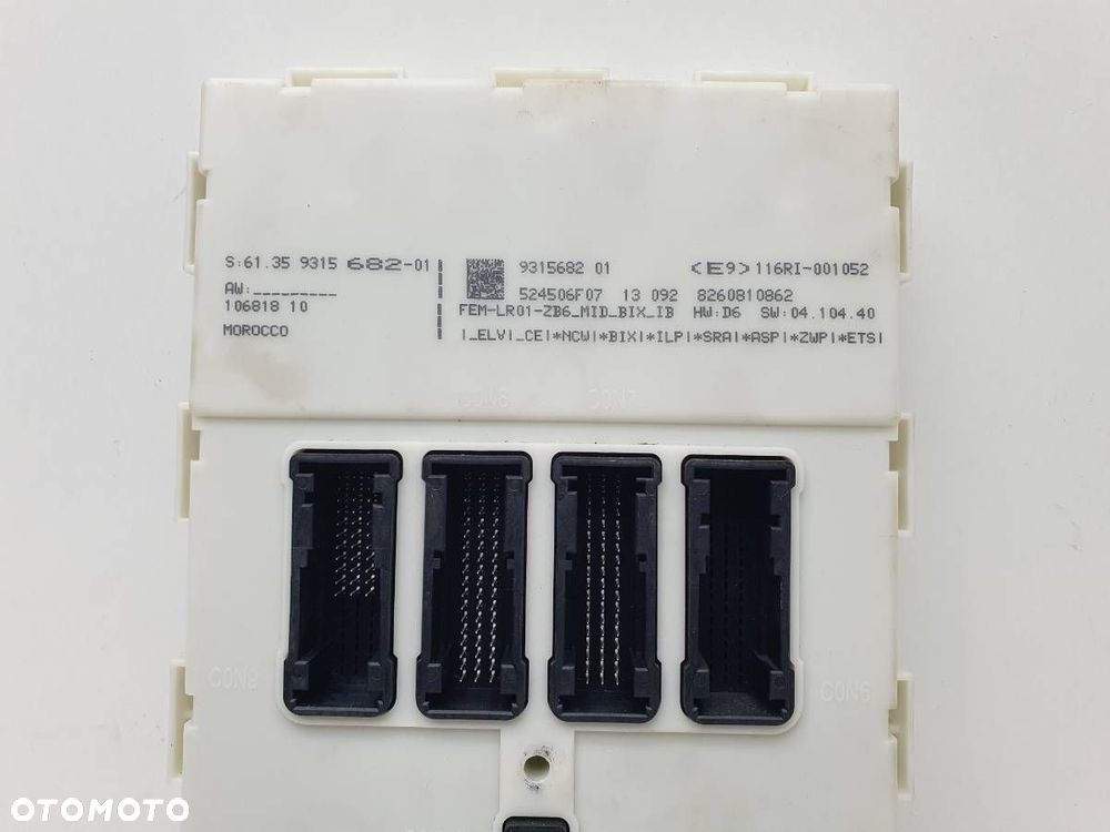 MODUŁ STEROWNIK FEM BMW 3 F34 GT F30 F31 F20 F21 9315682 - 3