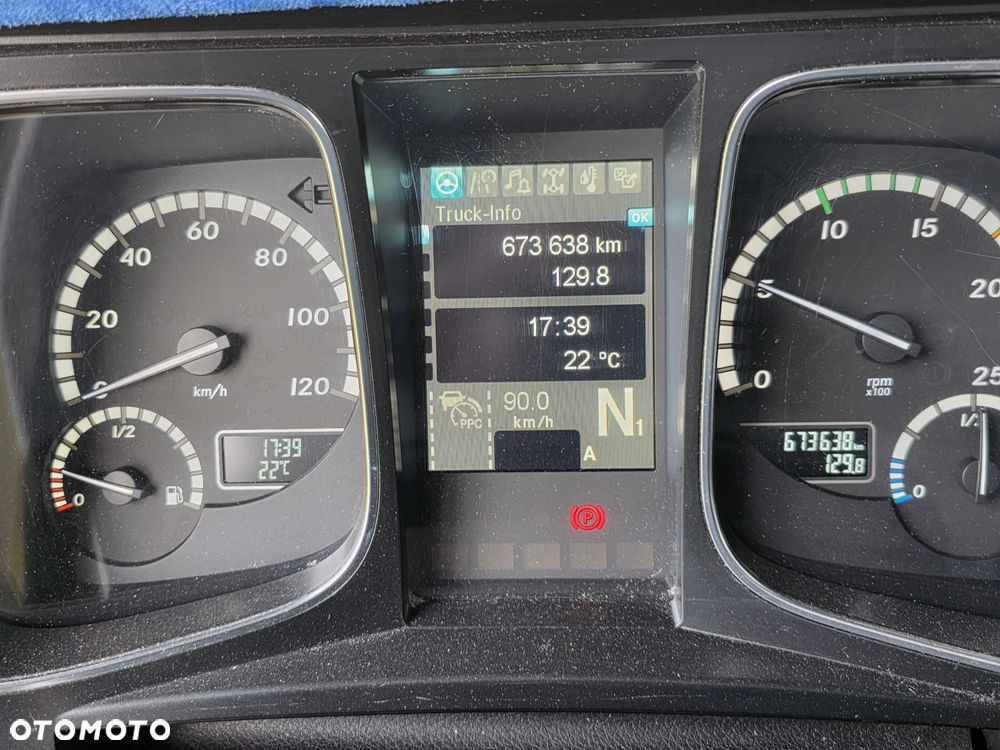Mercedes-Benz ACTROS 1833 / FIRANKA/ WINDA / NOWY TACHOGRAF G2V2 / NOWE OPONY / 19PALET / 8TON ŁADOWNOŚCI / AUTOMAT / DUŻY SILNIK  / SYPIALKA / SERWISOWANY / 2018 / JAK NOWY  / - 13