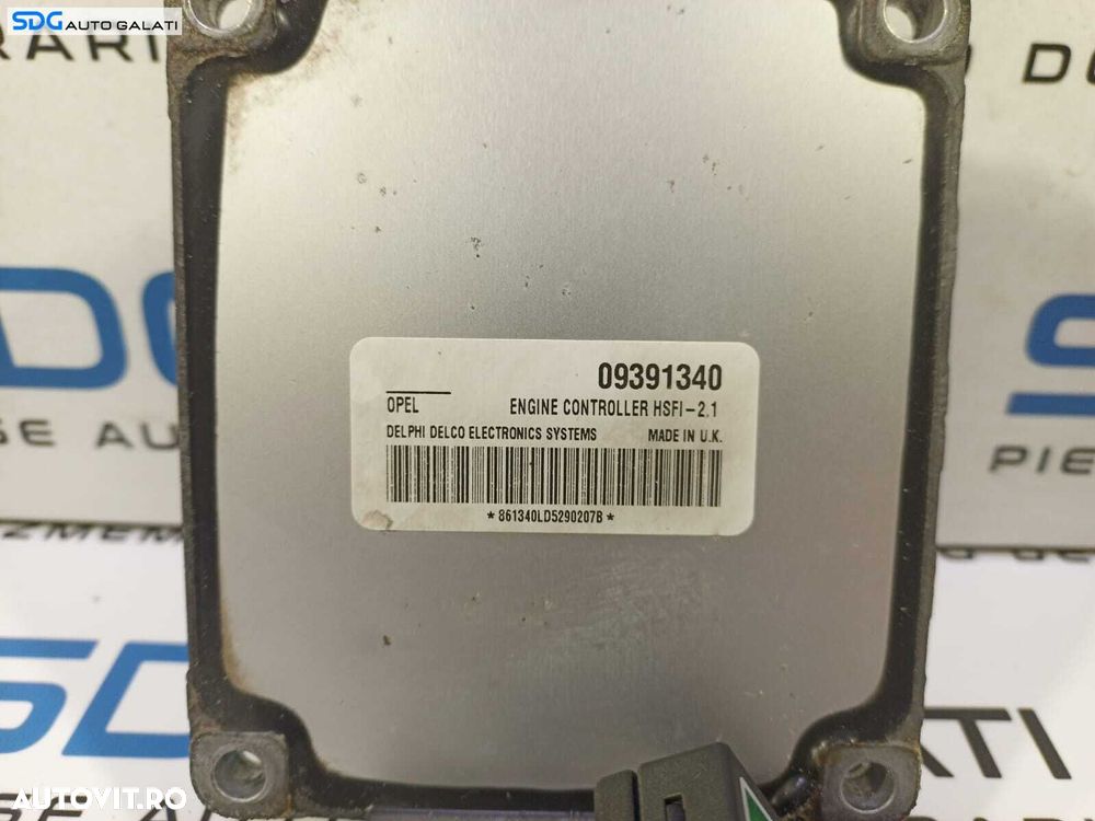 Kit Pornire ECU Calculator Motor Cip Cheie Imobilizator Opel Astra G 1.6 B 1998 - 2004 Cod 09391340 [L1639] - 2