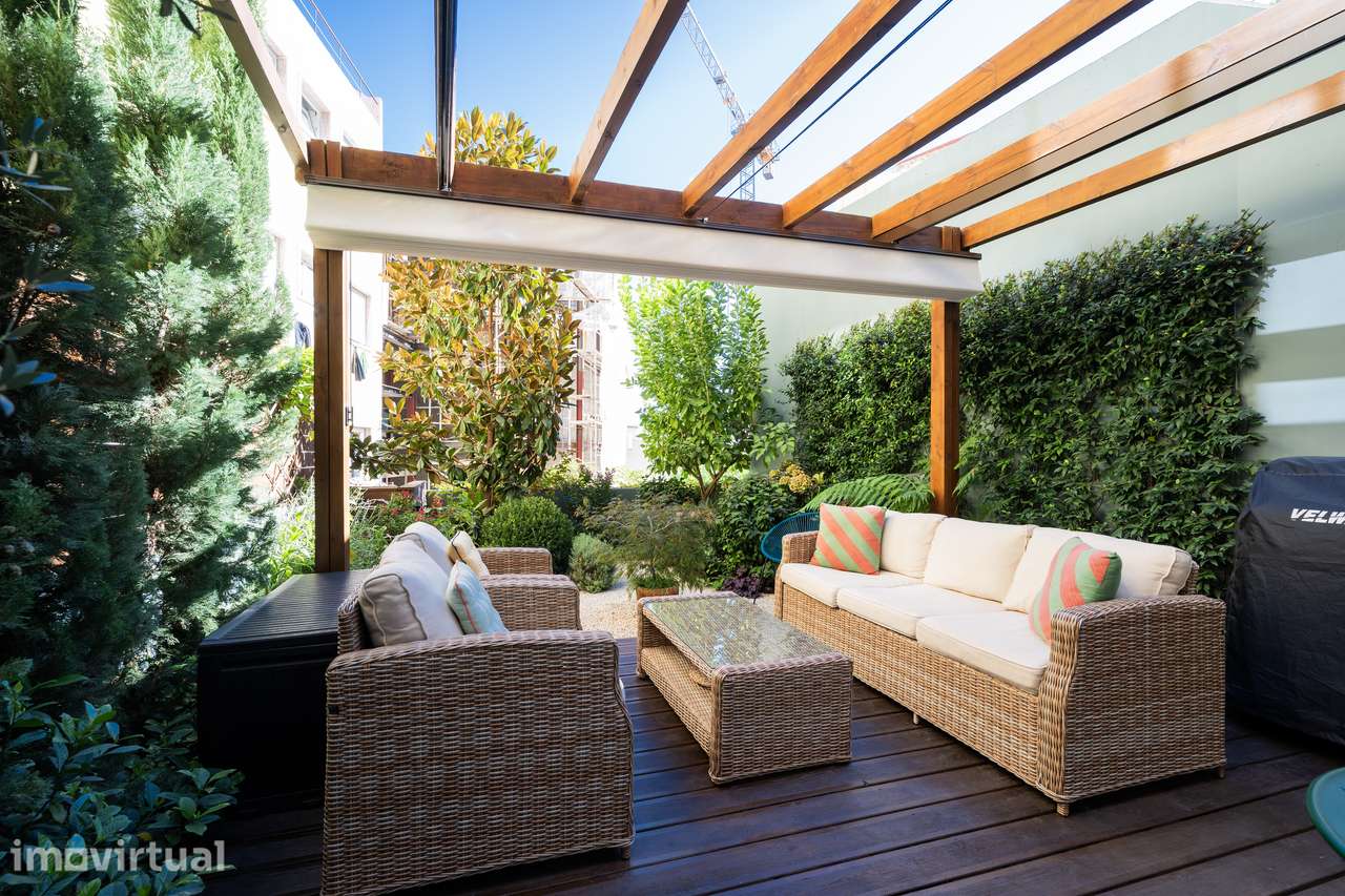 T2 com jardim privativo na Graça em prédio reabilitado - Grande imagem: 3/32