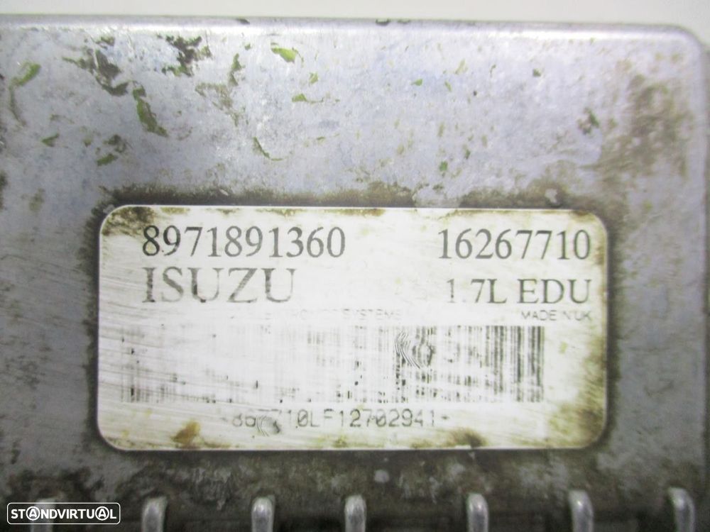 CENTRALINA INJECÇÃO OPEL ASTRA G SEDAN 2003 -8971891360 - 3