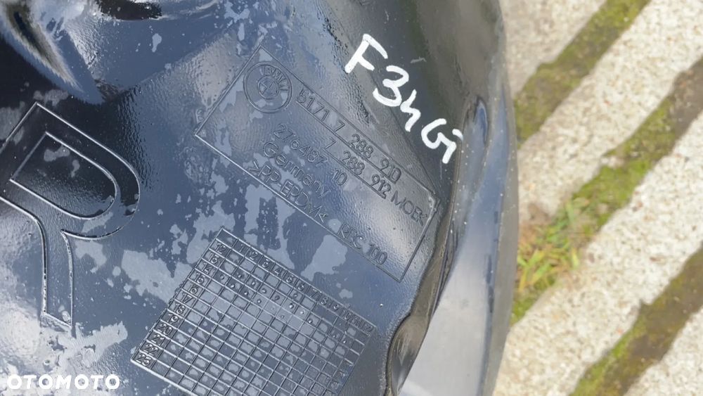 NADKOLE PRAWE PRAWY PRZEDNIE PRZÓD BMW GT F34 7288910 - 3
