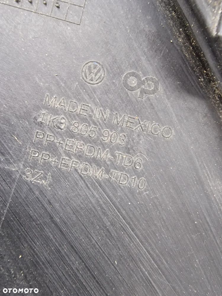 VW GOLF VI 6 KOMBI 08- 1K9 OSŁONA / DOKŁADKA POD ZDERZAK / SPOJLER ZDERZAKA PRZEDNIEGO PRZÓD , NR 1K9805903 , NR AUKCJI OSŁ774 - 6