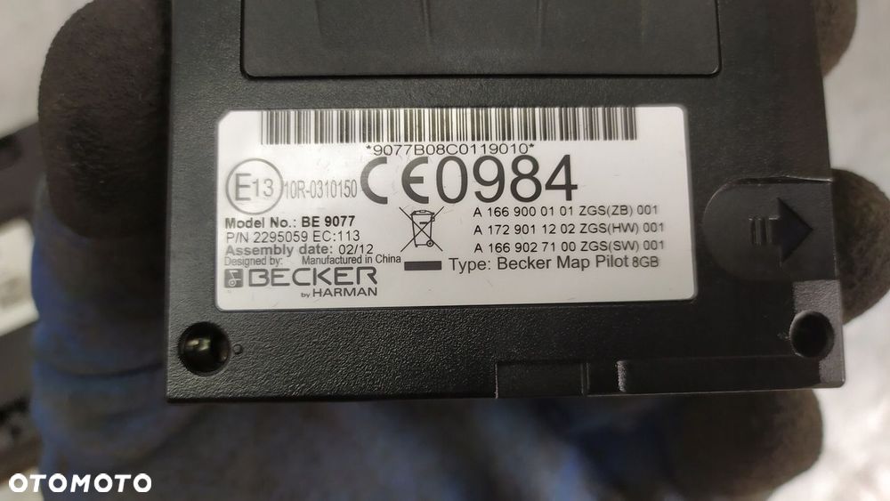 MERCEDES C KLASA W204 MODUŁ NAWIGACJI BECKER UCHWYT A1669000101 - 6