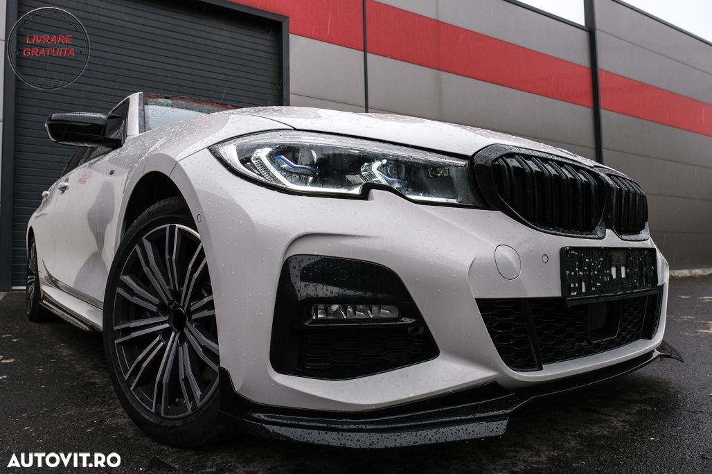 Capace oglinzi BMW 3 Series G20 G21 G28 (2017-up) M Sport Design Negru Lucios LHD- livrare gratuita - 12