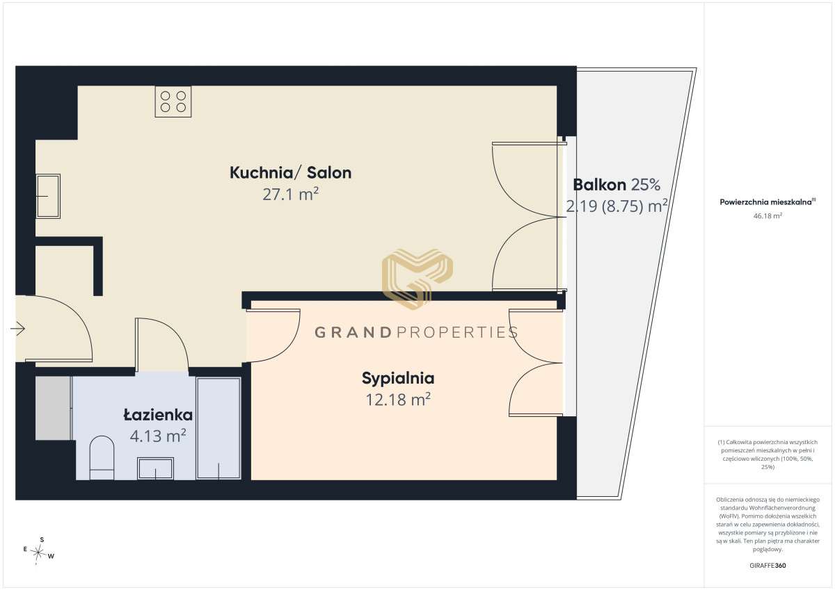 Kabaty, 2-pokojowy apartament z garażem i tarasem
