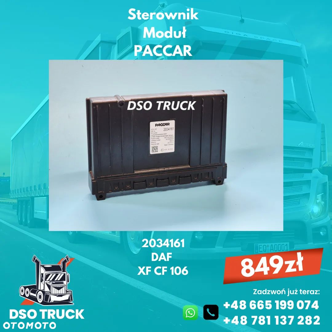PACCAR Sterownik Modul VECU DAF XF CF 106 2034161 - 1