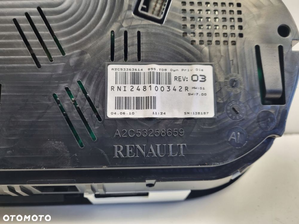 Renault Scenic III 1.9 dCi LICZNIK ZEGARY Europa RNI248100342R - 4