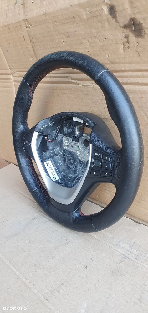 Kierownica trójramienna multifunkcyjna multifunkcja czerwona nić BMW I F20 Oryginał - 4