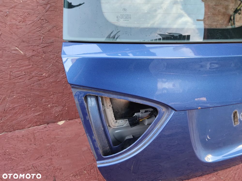 BMW E91 ORYGINALNA KOMPLETNA KLAPA BAGAŻNIKA TYŁ W KOLORZE   W KOL. LE MANS BLAU METALIC 381 O NR.  41 62 7 166 105 / 41 62 7 152 673 OEM BEZ RDZY W BARDZO DOBRYM STANIE - 8