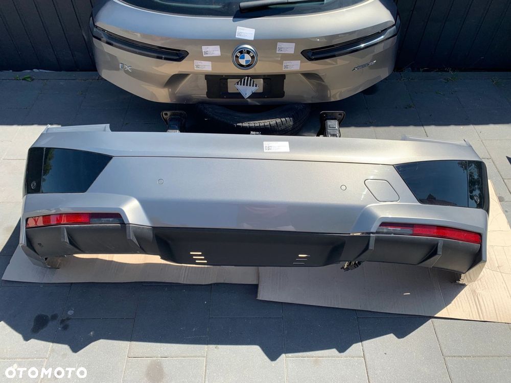 KOMPLETNY TYŁ KLAPA ZDERZAK LAMPY BELKA BMW IX I20 C4A OXIDE GREY II - 7