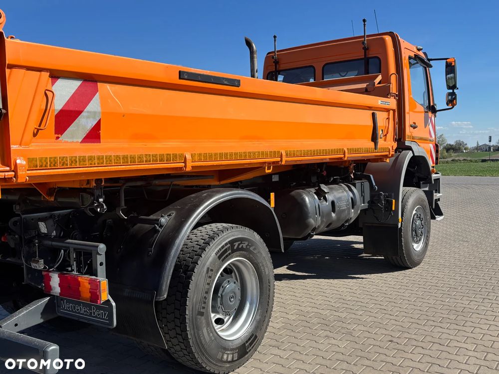 Mercedes-Benz AXOR 1828 4x4 blokady, biegi terenowe, oryginalna wywrotka Meiller kiper , hydraulika do wywrotu , zawieszenie resor, czołownica do pługa, klimatyzacja , webasto , elektryka - 14