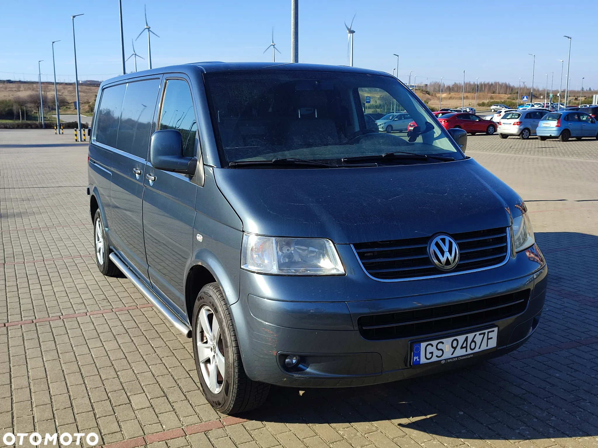 Volkswagen T5 Long L2H1 2.5TDI Klima, Alu, Skrzydełka, Podłokietniki, Po pełnym serwisie - 15