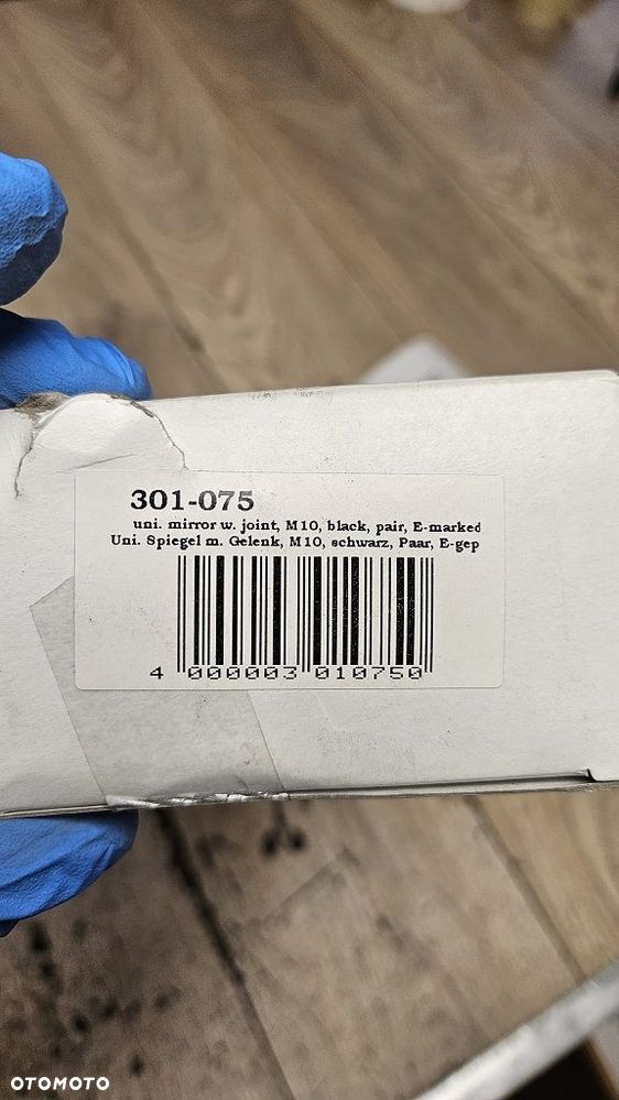 Lusterka uniwersalne Shin Yo z przegubem M10 czarne para homologacja - 14