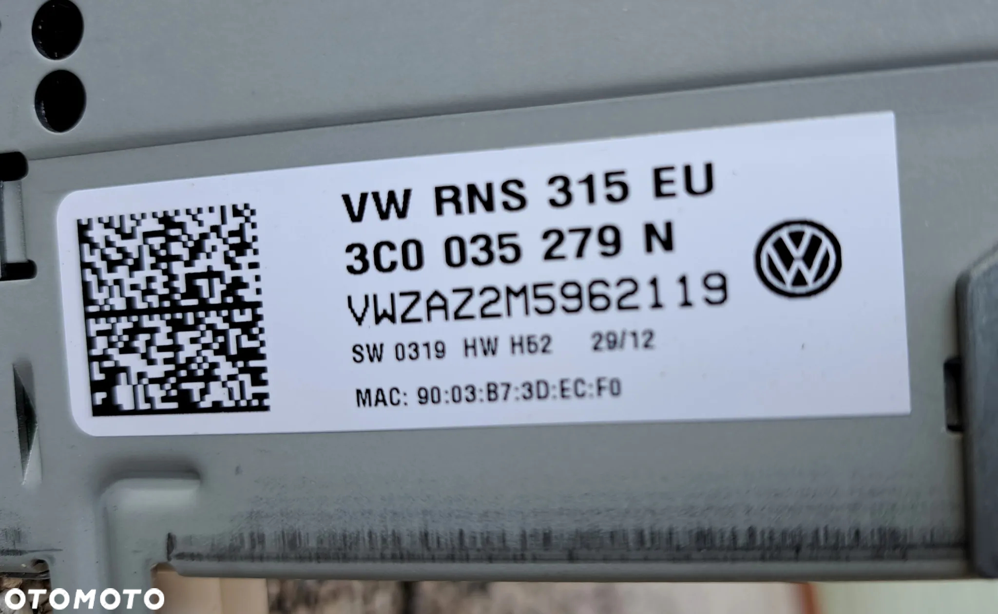 VW TIGUAN I 5N 5N2 LIFT PASSAT B7 RADIO NAWIGACJA RNS315EU 3C0035279N - 3