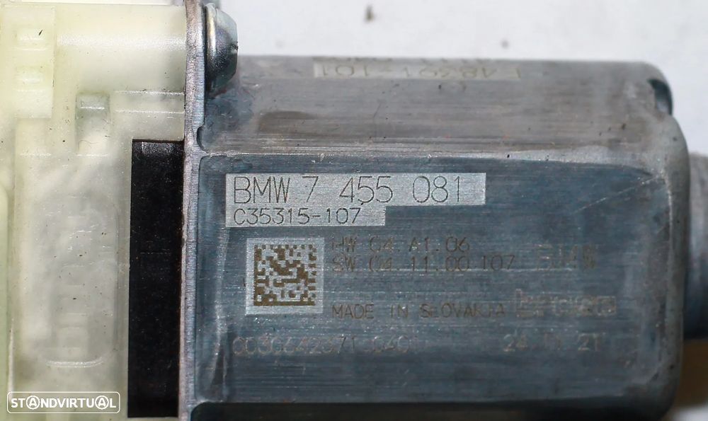 MOTOR ELEVATÓRIO DO VIDRO DIANTEIRO ESQUERDO BMW G30 - 4