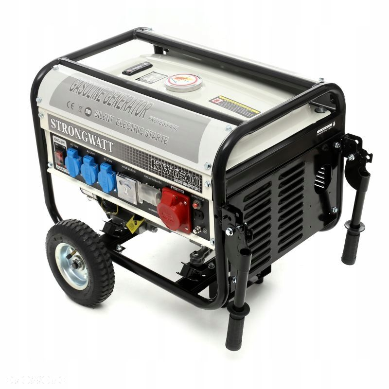 AGREGAT PRĄDOTWÓRCZY GENERATOR PRĄDU 2500W 12/230/380V NA KÓLKACH KRAFDELE - 4