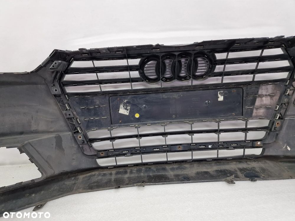 AUDI A4 B9 8W0 14- ZDERZAK PRZEDNI PRZÓD BEZ PDC I SPRYSKU + ATRAPA / GRILL , KOLOR CZARNY , NR 8W0807437 + 8W0853651AB , NR AUKCJI NZ972 - 31