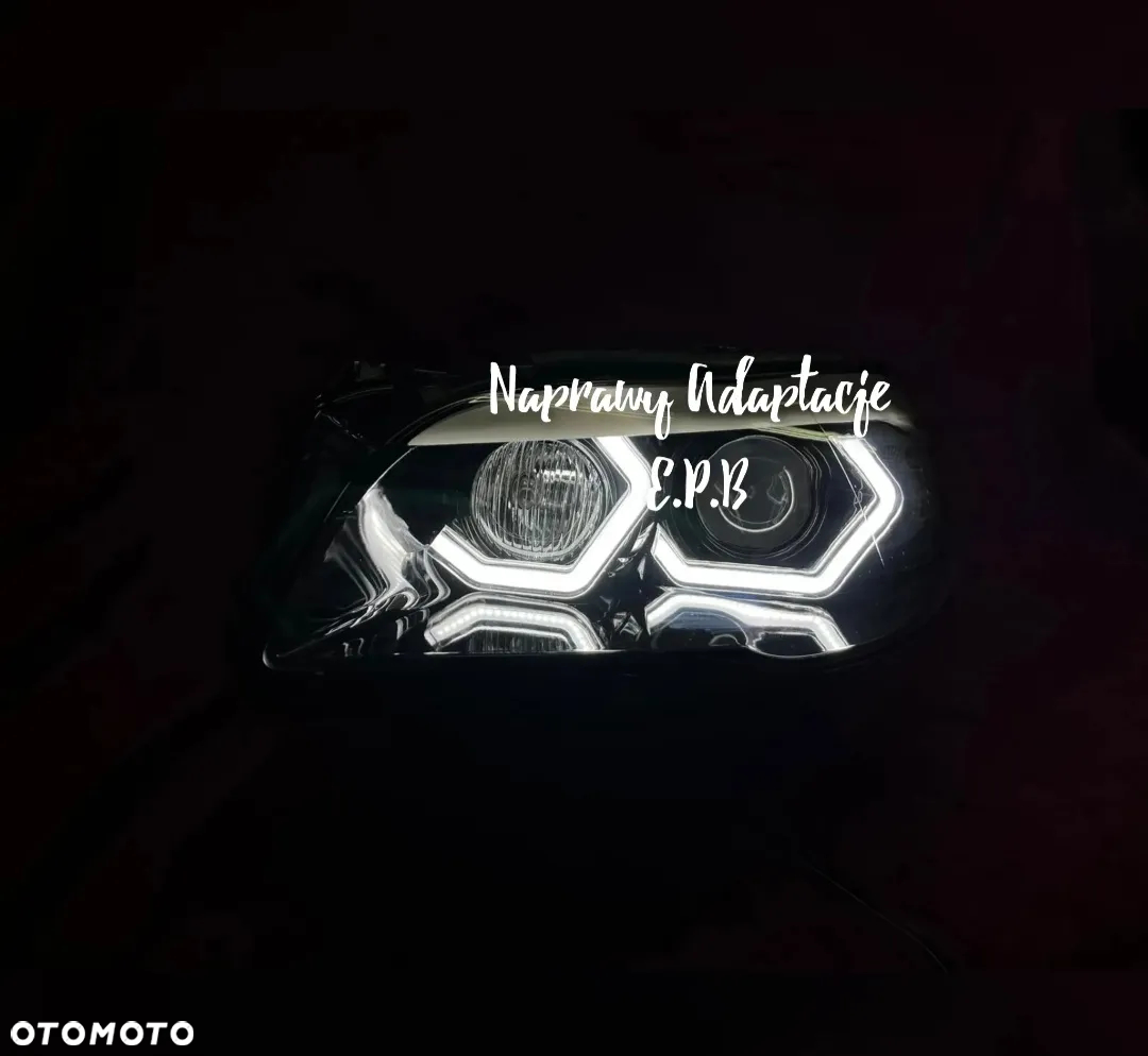 Lampa reflektor BMW E60 E61 F10 F11 M3 M4 E90 E92 F30 F07 F18 M5 Ringi drl led smd dual color + kierunki bmw - 3