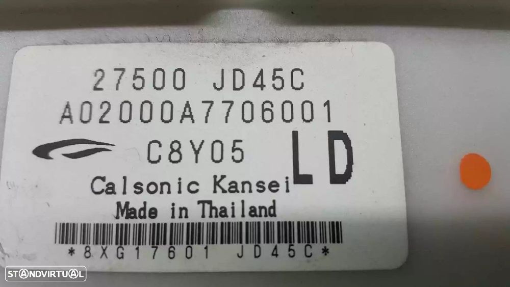 COMANDO CLIMATIZADOR NISSAN QASHQAI / QASHQAI +2 I 2007 -27500JD45C - 1