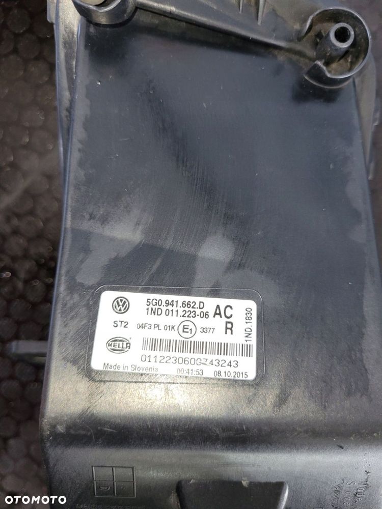 HALOGEN PRAWY PRZÓD VW GOLF VII 5G0941662D - 3