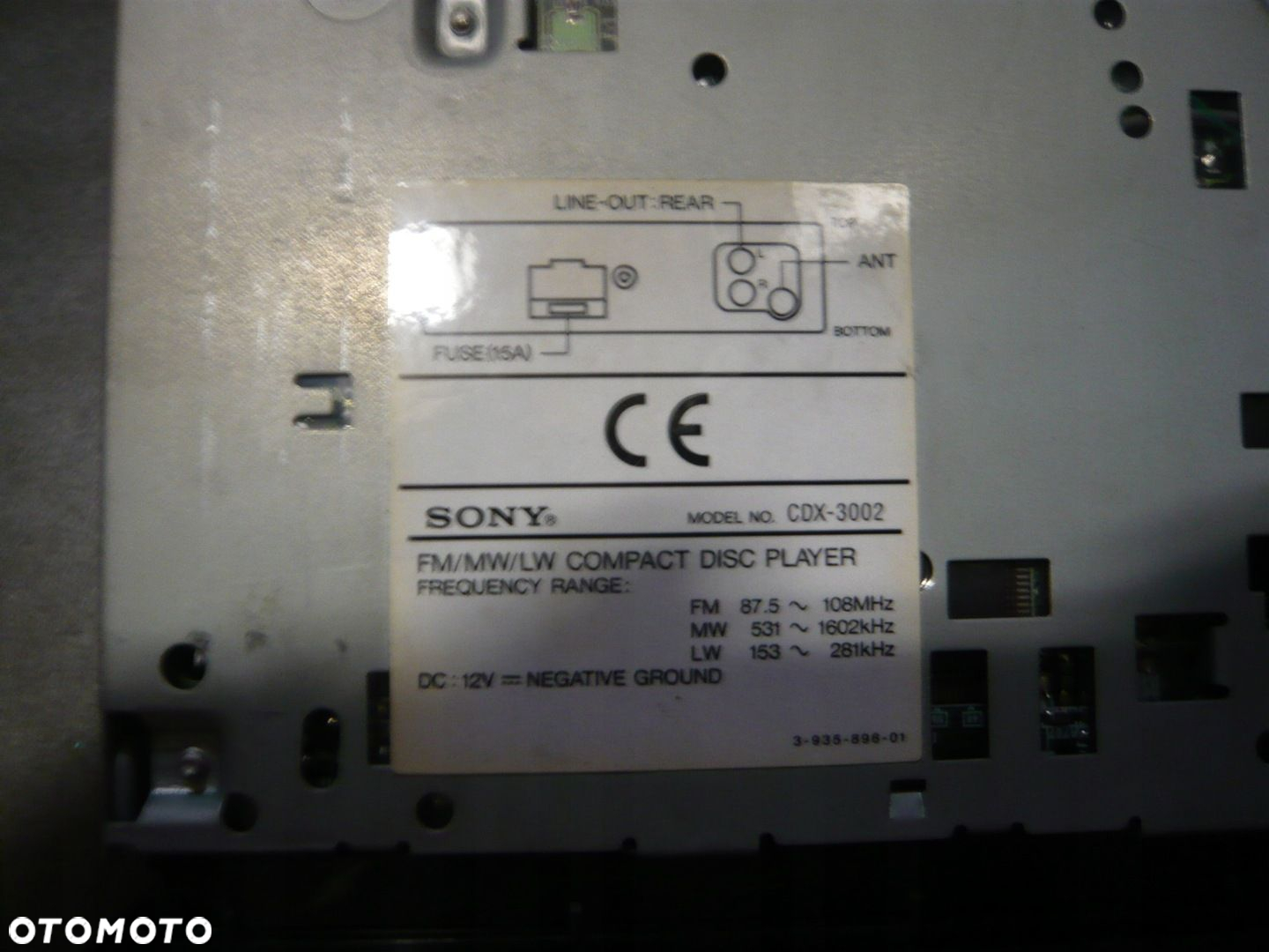 Radio CD CDX-3002 Sony - 2